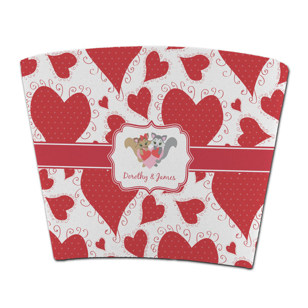 Custom Cute Squirrel Couple Party Cup Sleeve - without bottom (Personalized)