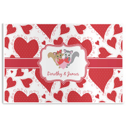 Cute Squirrel Couple Disposable Paper Placemats (Personalized)