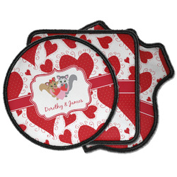 Cute Squirrel Couple Iron on Patches (Personalized)