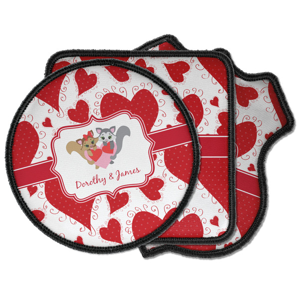 Custom Cute Squirrel Couple Iron on Patches (Personalized)