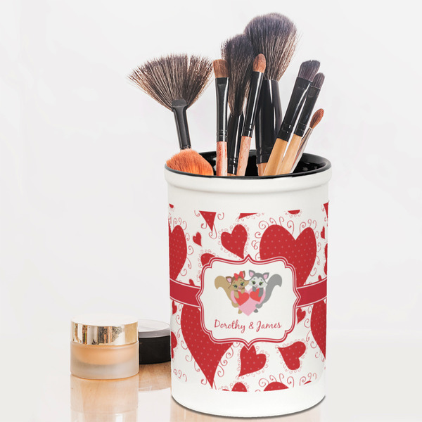 Cute Squirrel Couple Pencil Holder - LIFESTYLE makeup