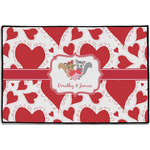 Cute Squirrel Couple Door Mat - 36"x24" (Personalized)