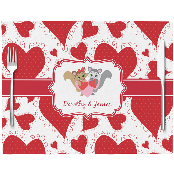 Cute Squirrel Couple Placemat with Props