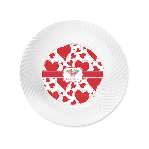 Cute Squirrel Couple Plastic Party Appetizer & Dessert Plates - Approval