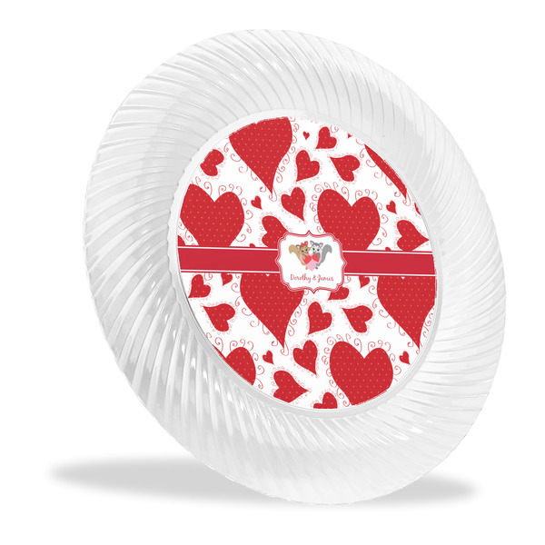 Custom Cute Squirrel Couple Plastic Party Dinner Plates - 10" (Personalized)