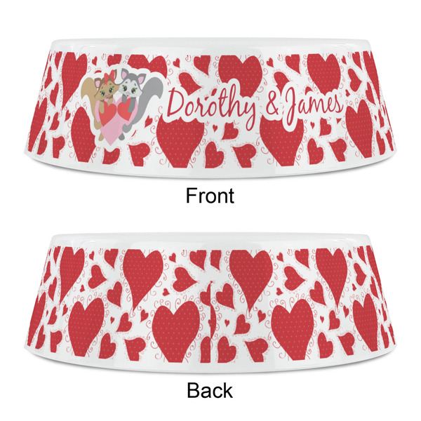 Cute Squirrel Couple Plastic Pet Bowls - Small - APPROVAL