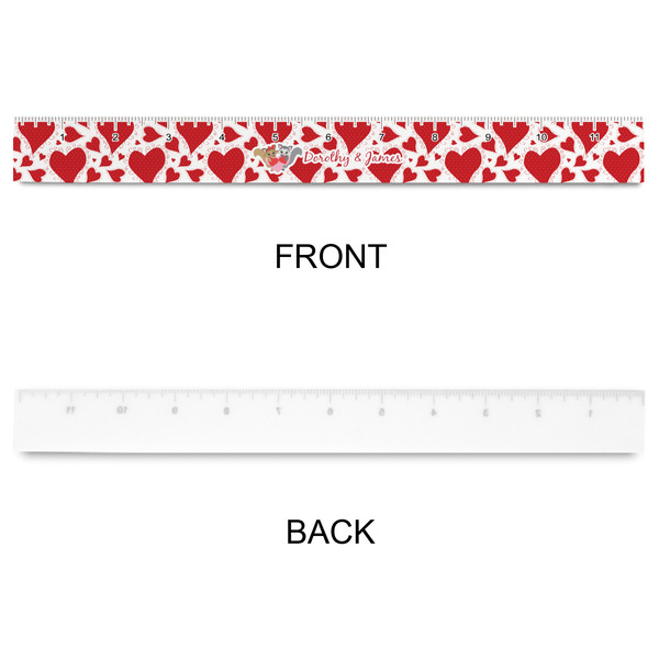 Cute Squirrel Couple Plastic Ruler - 12" - APPROVAL