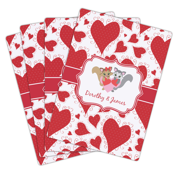 Cute Squirrel Couple Playing Cards - Hand Back View