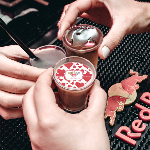 Cute Squirrel Couple Printed Drink Topper - XSmall - In Shot Glass