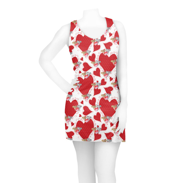 Cute Squirrel Couple Racerback Dress - On Model - Front