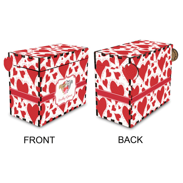 Cute Squirrel Couple Recipe Box - Full Color - Approval