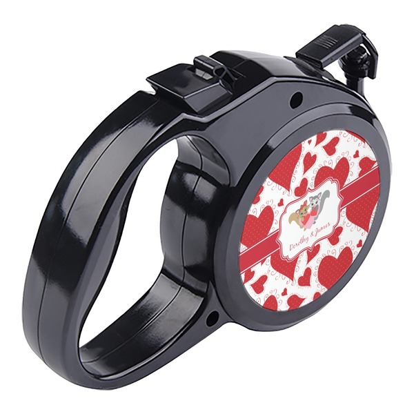 Cute Squirrel Couple Retractable Dog Leash - Angle