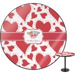 Cute Squirrel Couple Round Table (Personalized)