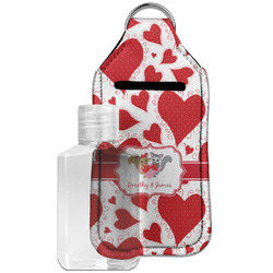 Cute Squirrel Couple Hand Sanitizer & Keychain Holder - Large (Personalized)