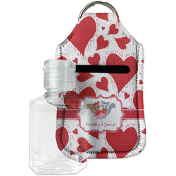 Cute Squirrel Couple Hand Sanitizer & Keychain Holder - Small (Personalized)