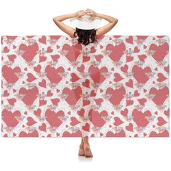 Cute Raccoon Couple Sheer Sarong