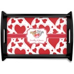 Cute Squirrel Couple Wooden Tray (Personalized)