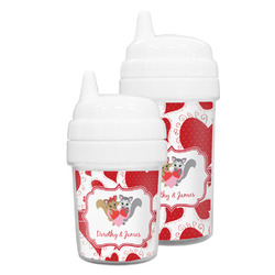 Cute Squirrel Couple Sippy Cup (Personalized)