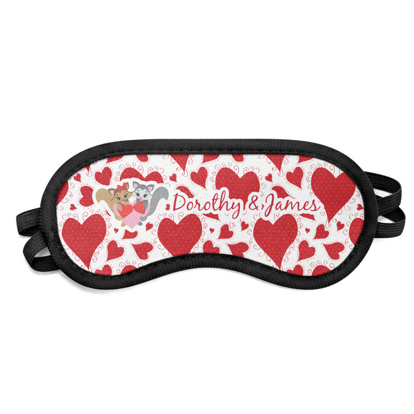 Custom Cute Squirrel Couple Sleeping Eye Mask (Personalized)