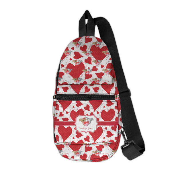 Custom Cute Squirrel Couple Sling Bag (Personalized)