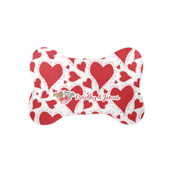 Cute Squirrel Couple Bone Shaped Dog Food Mat (Small) (Personalized)