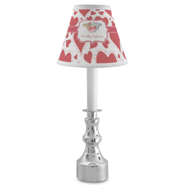 Cute Squirrel Couple Small Chandelier Lamp - LIFESTYLE (on candle stick)