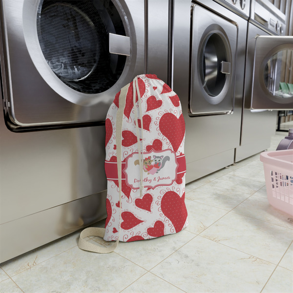 Cute Squirrel Couple Small Landry Bag - In Context