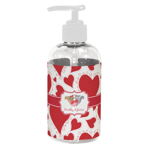 Cute Squirrel Couple Small Liquid Dispenser (8 oz) - White