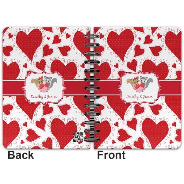 Cute Squirrel Couple Spiral Journal 5 x 7 - Apvl