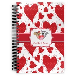 Cute Squirrel Couple Spiral Notebook (Personalized)