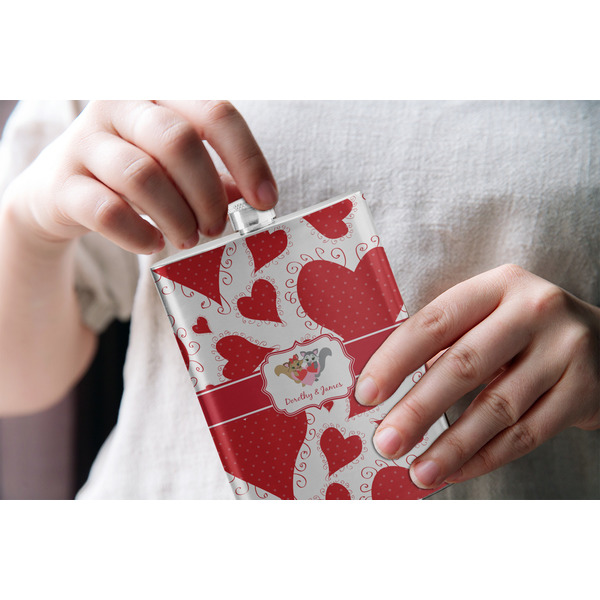 Cute Squirrel Couple Stainless Steel Flask - LIFESTYLE 1