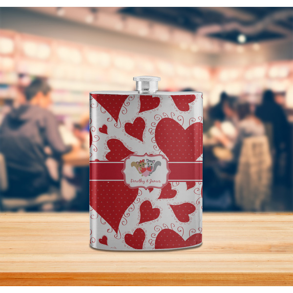 Cute Squirrel Couple Stainless Steel Flask - LIFESTYLE 2