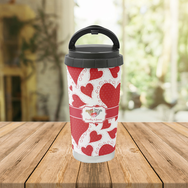 Cute Squirrel Couple Stainless Steel Travel Cup Lifestyle