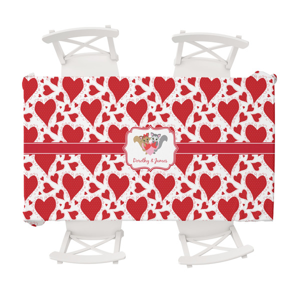 Custom Cute Squirrel Couple Tablecloth - 58"x102" (Personalized)