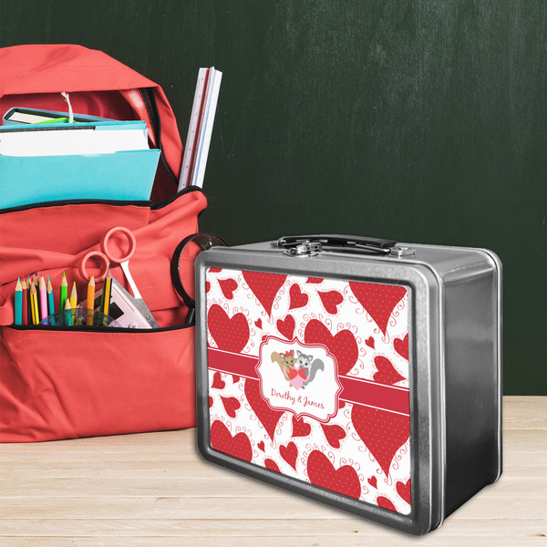 Cute Squirrel Couple Tin Lunchbox - LIFESTYLE