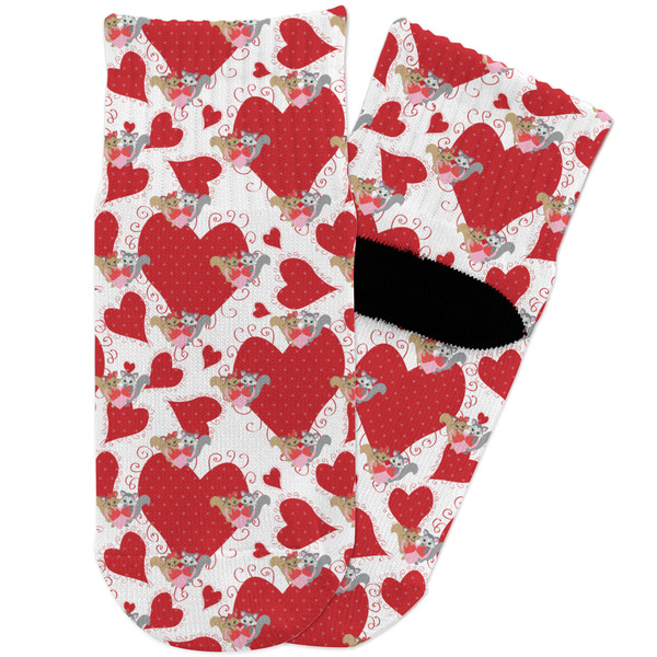 Custom Cute Squirrel Couple Toddler Ankle Socks