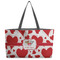 Cute Squirrel Couple Tote w/Black Handles - Front View