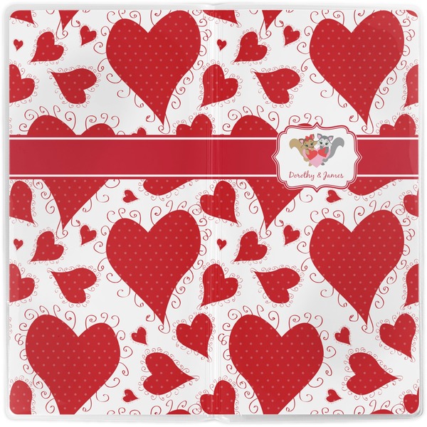 Cute Squirrel Couple Vinyl Document Wallet - Apvl