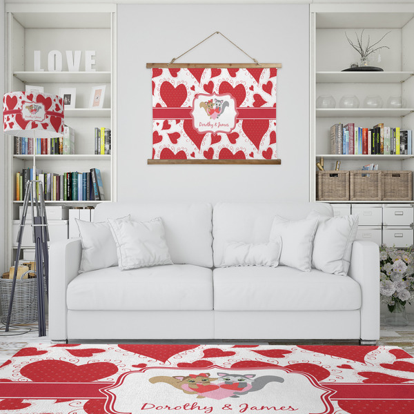 Cute Squirrel Couple Wall Hanging Tapestry - IN CONTEXT