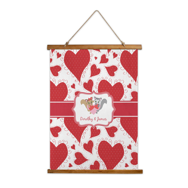 Custom Cute Squirrel Couple Wall Hanging Tapestry (Personalized)