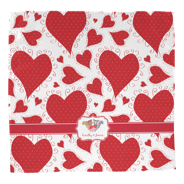 Cute Squirrel Couple Washcloth - Front - No Soap