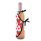Cute Squirrel Couple Wine Bottle Apron - DETAIL WITH CLIP ON NECK