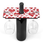Cute Squirrel Couple Wine Bottle & Glass Holder (Personalized)