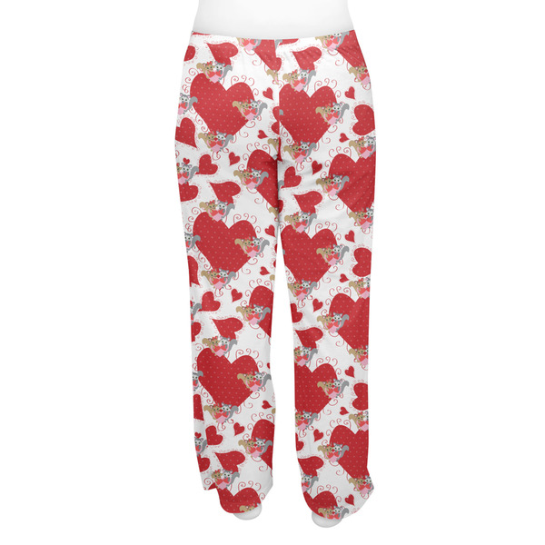 Cute Squirrel Couple Women's Pj on model - Back