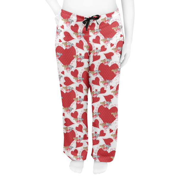 Cute Squirrel Couple Women's Pj on model - Front