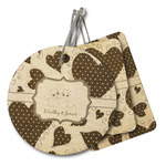 Cute Squirrel Couple Wood Luggage Tag (Personalized)