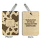 Cute Squirrel Couple Wood Luggage Tags - Rectangle - Approval