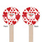 Cute Squirrel Couple Wooden 6" Stir Stick - Round - Double Sided - Front & Back