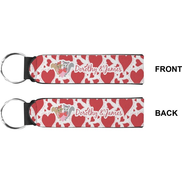 Cute Raccoon Couple Wristlet (Front + Back)