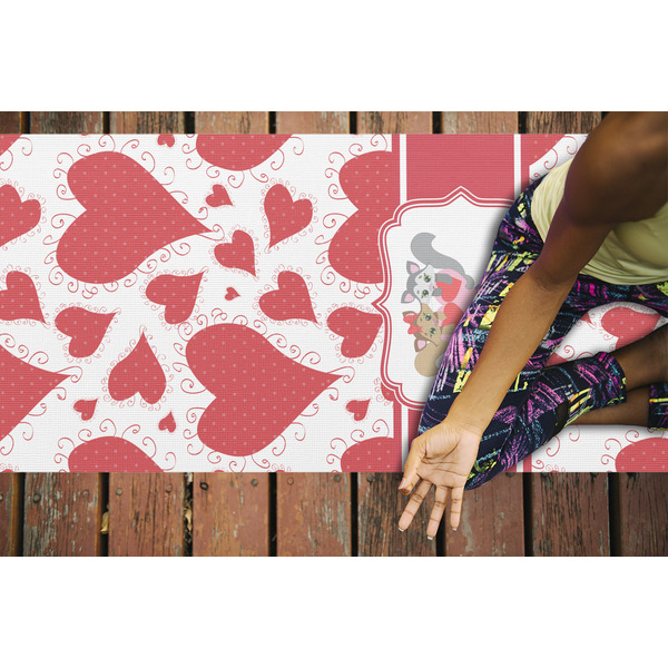 Cute Squirrel Couple Yoga Mats - LIFESTYLE